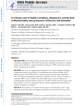 Cover page: In sickness and in health: Loneliness, depression, and the role of marital quality among spouses of persons with dementia.