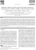 Cover page: Molecular evolution of the Est-6 gene in Drosophila melanogaster: contrasting patterns of DNA variability in adjacent functional regions