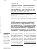 Cover page: CXCR7 influences leukocyte entry into the CNS parenchyma by controlling abluminal CXCL12 abundance during autoimmunity