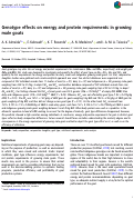 Cover page: Genotype effects on energy and protein requirements in growing male goats