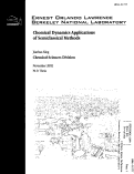 Cover page: Chemical dynamics applications of semiclassical methods