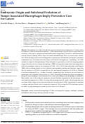 Cover page: Embryonic Origin and Subclonal Evolution of Tumor-Associated Macrophages Imply Preventive Care for Cancer