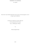 Cover page: Interactions of pre-bunched relativistic electron beams and electromagnetic waves in strongly tapered undulators