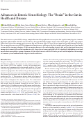 Cover page: Advances in Enteric Neurobiology: The “Brain” in the Gut in Health and Disease