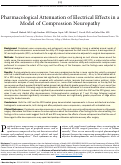 Cover page: Pharmacological Attenuation of Electrical Effects in a Model of Compression Neuropathy.