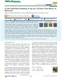 Cover page: In Situ Solid-State Dewetting of Ag-Au-Pd Alloy: From Macro- to Nanoscale.