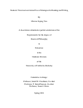 Cover page: Students' Perceived and Actual Use of Strategies for Reading and Writing