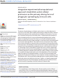 Cover page: Integrative experimental/computational approach establishes active cellular protrusion as the primary driving force of phagocytic spreading by immune cells