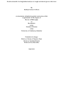 Cover page: Statistical models for longitudinal analysis of single and mixed species infections