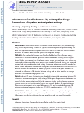 Cover page: Influenza vaccine effectiveness by test-negative design - Comparison of inpatient and outpatient settings.