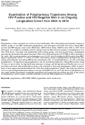 Cover page: Examination of Polypharmacy Trajectories Among HIV-Positive and HIV-Negative Men in an Ongoing Longitudinal Cohort from 2004 to 2016