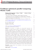 Cover page: Feedback-optimized parallel tempering Monte Carlo