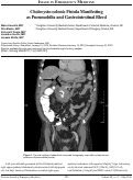 Cover page: Cholecysto-colonic Fistula Manifesting  as Pneumobilia and Gastrointestinal Bleed