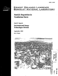 Cover page: Particle Deposition in Ventilation Ducts
