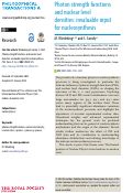 Cover page: Photon strength functions and nuclear level densities: invaluable input for nucleosynthesis