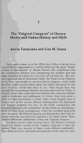 Cover page: The "Original Conquest" of Oaxaca: Mixtec and Nahua History and Myth