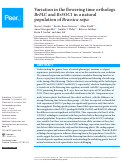 Cover page: Variation in the flowering time orthologs BrFLC and BrSOC1 in a natural population of Brassica rapa