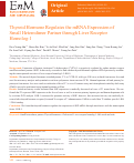 Cover page: Thyroid Hormone Regulates the mRNA Expression of Small Heterodimer Partner through Liver Receptor Homolog-1