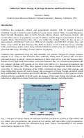 Cover page: California climate change, hydrologic response, and flood 
forecasting