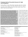 Cover page: Designing Optimal Perovskite Structure for High Ionic Conduction