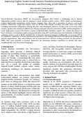 Cover page of Improving English-Yorùbá Neural Machine Translation through Dataset Curation, Diacritic Restoration, and Fine-tuning of mT5 Models