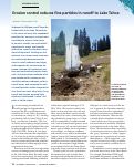 Cover page: Erosion control reduces fine particles in runoff to Lake Tahoe