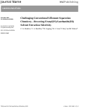 Cover page: Challenging conventional f-element separation chemistry – reversing uranyl(VI)/lanthanide(III) solvent extraction selectivity