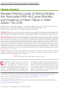 Cover page: Elevated Plasma Levels of Ketone Bodies Are Associated With All-Cause Mortality and Incidence of Heart Failure in Older Adults: The CHS.