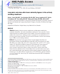 Cover page: Long-term outcomes after lower extremity bypass in the actively smoking claudicant.