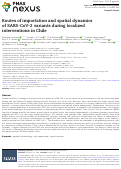 Cover page: Routes of importation and spatial dynamics of SARS-CoV-2 variants during localized interventions in Chile.