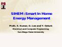 Cover page: SIHEM: Smart In Home Energy Management