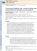 Cover page: Lessons from the RAMPART study--and which is the best route of administration of benzodiazepines in status epilepticus.