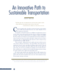 Cover page: An Innovative Path to Sustainable Transportation