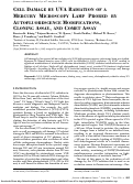 Cover page: Cell damage by UVA radiation of a mercury microscopy lamp probed by autofluorescence modifications, cloning assay, and comet assay