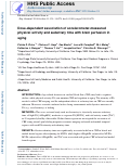 Cover page: Dose-dependent association of accelerometer-measured physical activity and sedentary time with brain perfusion in aging