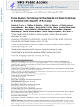 Cover page: Facial analysis technology for the detection of Down syndrome in the Democratic Republic of the Congo