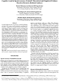 Cover page: Cognitive Load In Speed-Accuracy Tradeoff: Theoretical and Empirical Evidence Based on Resource-Rational Analyses