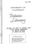 Cover page: SPECTRUM AND YIELD OF NEUTRONS FROM 31.5-Mev PROTON BOMBARDMENT OF SELECTED ISOTOPES OF COBALT AND NICKEL