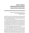 Cover page: A Pool of Water:  Backyard Borders between Cuba and the United States