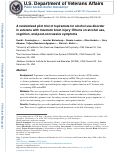 Cover page: A randomized pilot trial of topiramate for alcohol use disorder in veterans with traumatic brain injury: Effects on alcohol use, cognition, and post-concussive symptoms