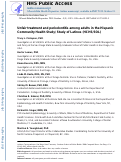 Cover page: Unfair Treatment and Periodontitis Among Adults in the Hispanic Community Health Study/Study of Latinos (HCHS/SOL)