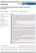 Cover page: Trait correlations equalize spread velocity across plant life histories