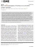 Cover page: Basin-scale biogeography of Prochlorococcus and SAR11 ecotype replication