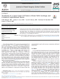 Cover page: Treatment of a Carpal Giant Cell Tumor of Bone With Curettage and Cemented Capitohamate Fusion.