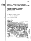 Cover page: Gallium Self-diffusion in Gallium Arsenide: A Study Using Isotope Heterostructues