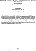 Cover page: Unlocking the Brain's Clock: the effects of transauricular vagus nerve stimulation on time processing.