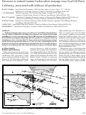 Cover page: Decrease in natural marine hydrocarbon seepage near Coal Oil Point, California, associated with offshore oil production