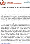 Cover page: Everywhere and everything: The power and ubiquity of time