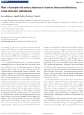 Cover page: Risk of peripheral artery disease in human immunodeficiency virus infected individuals.