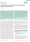 Cover page: A Personal Journey in Nanoscience via Developing and Applying Liquid Phase TEM